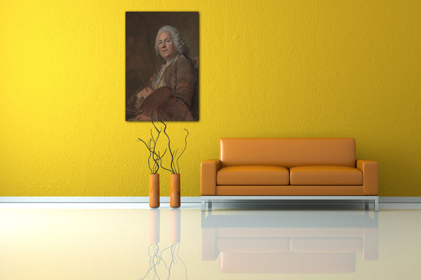 Top-Angebot Kunstdruck Louis Tocqué - Jean Marc Nattier (1685-1766) Leinwand auf Keilrahmen gespannt