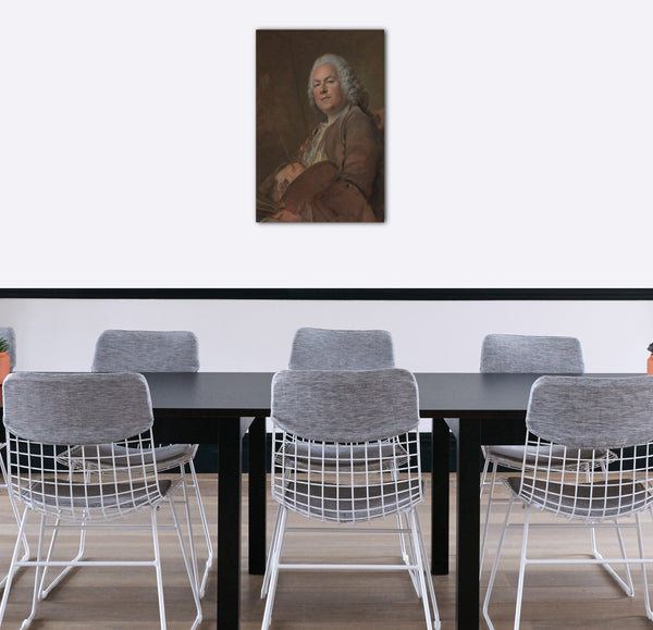 Top-Angebot Kunstdruck Louis Tocqué - Jean Marc Nattier (1685-1766) Leinwand auf Keilrahmen gespannt