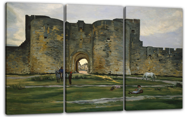 Leinwandbild Jean-Frédéric Bazille - Porte de la Reine bei Aigues-Mortes