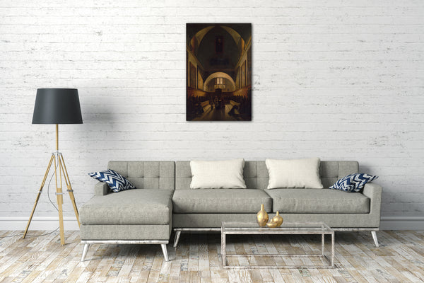 Top-Angebot Kunstdruck François Marius Granet - Der Chor der Kapuzinerkirche in Rom Leinwand auf Keilrahmen gespannt