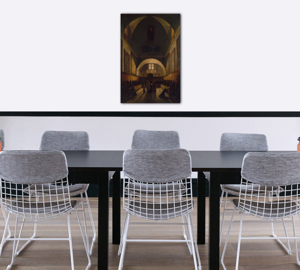 Top-Angebot Kunstdruck François Marius Granet - Der Chor der Kapuzinerkirche in Rom Leinwand auf Keilrahmen gespannt