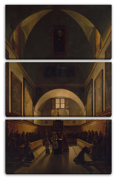 Leinwandbild François Marius Granet - Der Chor der Kapuzinerkirche in Rom