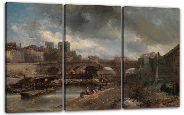 Leinwandbild Johan Barthold Jongkind - Der Pont Neuf