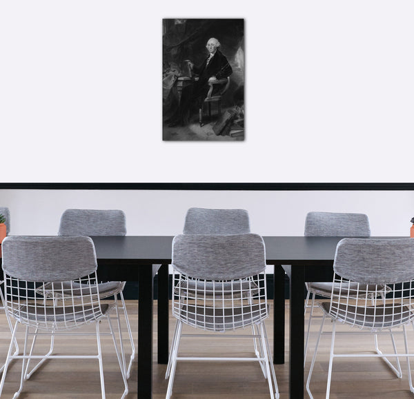 Top-Angebot Kunstdruck Alonzo Chappel - George Washington: Entwurf für eine Gravur Leinwand auf Keilrahmen gespannt