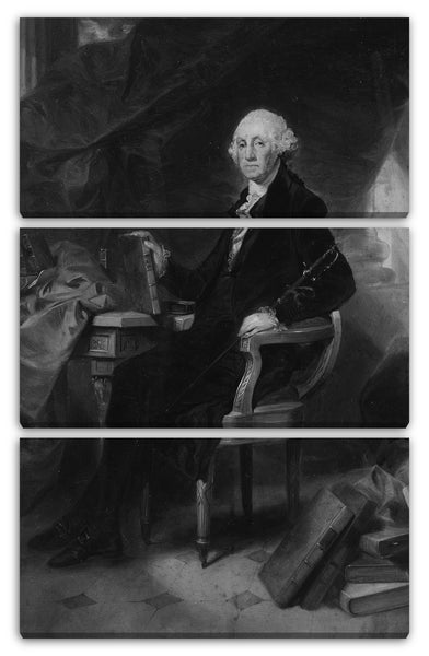 Leinwandbild Alonzo Chappel - George Washington: Entwurf für eine Gravur