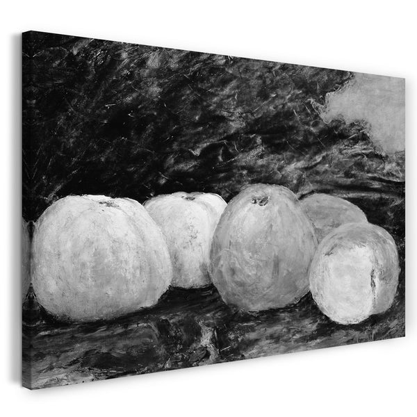 Top-Angebot Kunstdruck Stil von Gustave Courbet - Äpfel Leinwand auf Keilrahmen gespannt