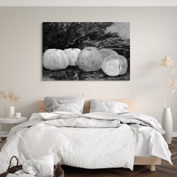 Top-Angebot Kunstdruck Stil von Gustave Courbet - Äpfel Leinwand auf Keilrahmen gespannt