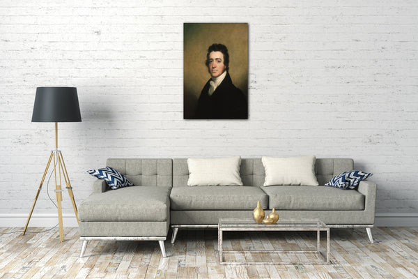 Top-Angebot Kunstdruck John Wesley Jarvis zugeschrieben - Augustus Washington Clason Leinwand auf Keilrahmen gespannt