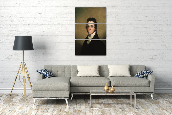 Top-Angebot Kunstdruck John Wesley Jarvis zugeschrieben - Augustus Washington Clason Leinwand auf Keilrahmen gespannt