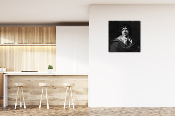 Leinwandbild Sébastien Bourdon zugeschrieben - Portrait eines Jungen