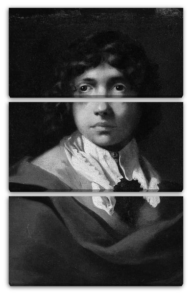 Leinwandbild Sébastien Bourdon zugeschrieben - Portrait eines Jungen