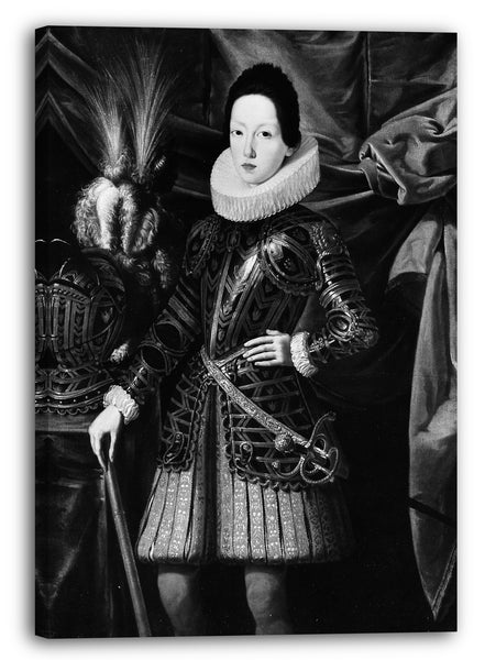 Top-Angebot Kunstdruck Kopie nach Justus Sustermans - Ferdinando II de Medici (1610-1670) als Junge Leinwand auf Keilrahmen gespannt