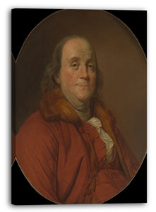 Top-Angebot Kunstdruck Werkstatt von Joseph Siffred Duplessis - Benjamin Franklin (1706-1790) Leinwand auf Keilrahmen gespannt