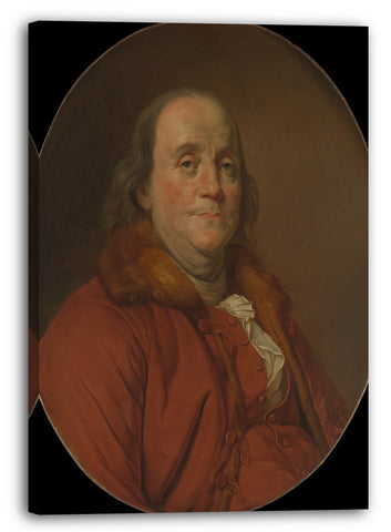 Top-Angebot Kunstdruck Werkstatt von Joseph Siffred Duplessis - Benjamin Franklin (1706-1790) Leinwand auf Keilrahmen gespannt