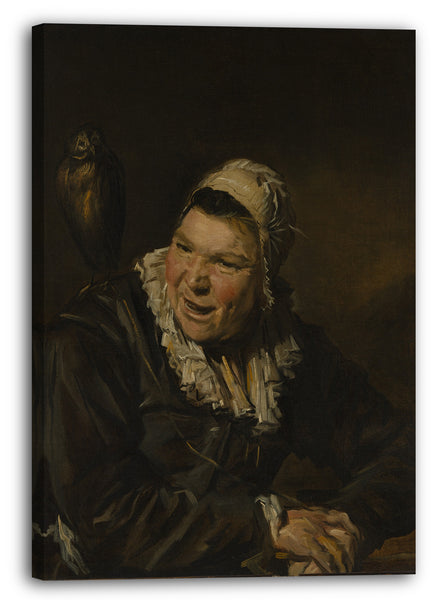 Top-Angebot Kunstdruck Stil von Frans Hals - Malle Babbe Leinwand auf Keilrahmen gespannt