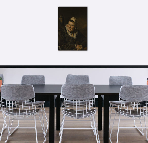 Top-Angebot Kunstdruck Stil von Frans Hals - Malle Babbe Leinwand auf Keilrahmen gespannt