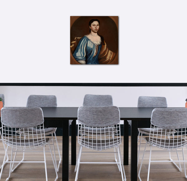 Leinwandbild Zugeschrieben an Schuyler Limner - Porträt einer Dame (möglicherweise Tryntje Otten Veeder)