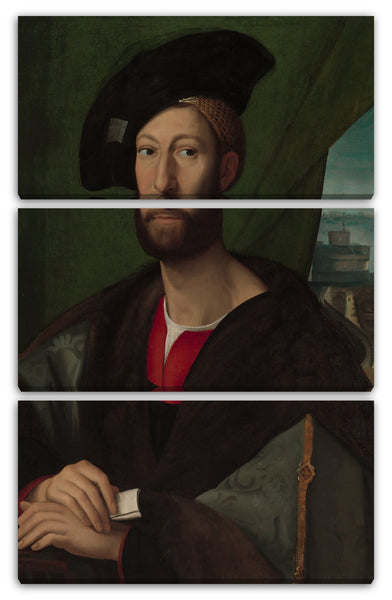 Leinwandbild Kopie nach Raphael - Giuliano de 'Medici (1479-1516), Herzog von Nemours