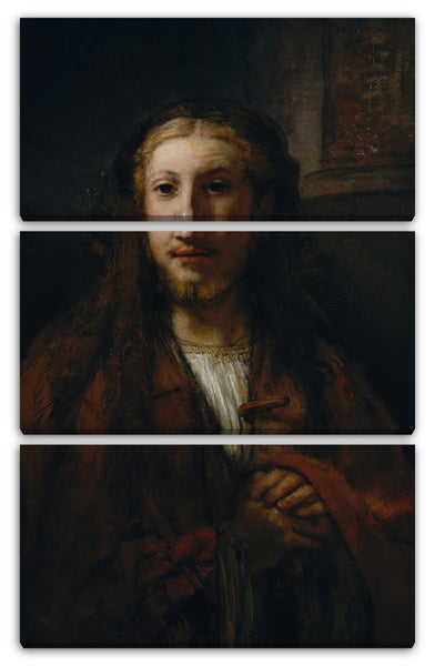Leinwandbild Anhänger von Rembrandt - Christus mit einem Stab
