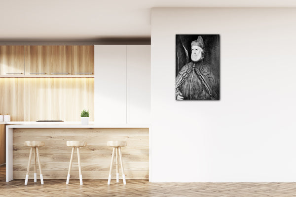 Top-Angebot Kunstdruck Werkstatt von Tizian - Dogen Andrea Gritti (1455-1538) Leinwand auf Keilrahmen gespannt