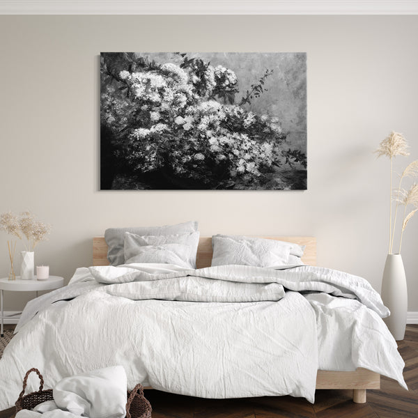 Top-Angebot Kunstdruck Kopie nach Gustave Courbet - Frühlingsblumen Leinwand auf Keilrahmen gespannt