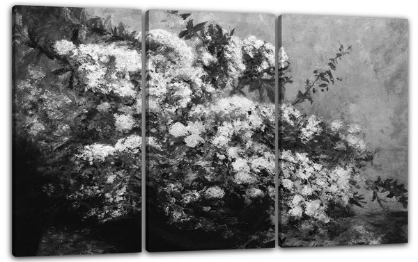 Leinwandbild Kopie nach Gustave Courbet - Frühlingsblumen