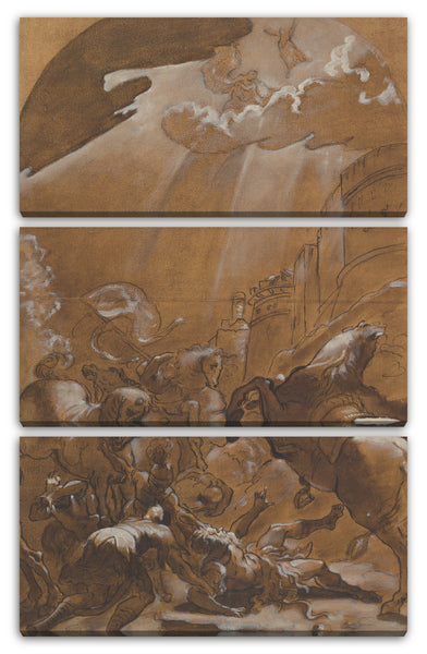 Leinwandbild Ludovico Carracci - Die Bekehrung des heiligen Paulus