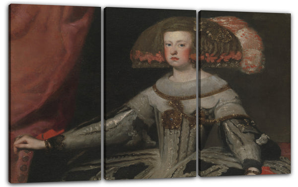 Leinwandbild Werkstatt von Velázquez - Mariana von Österreich (1634-1696), Königin von Spanien