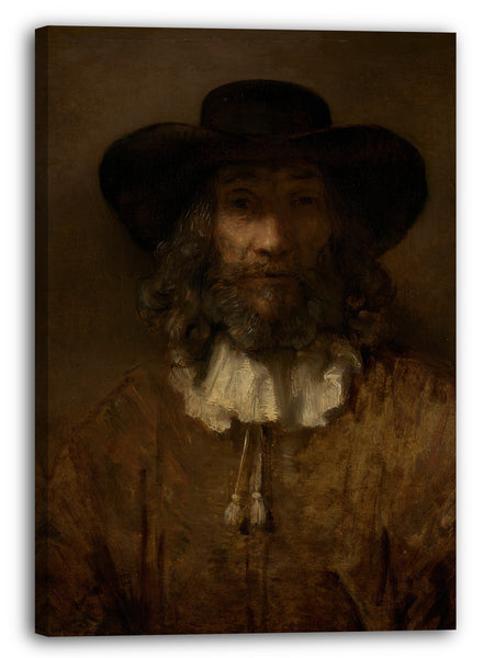 Leinwandbild Stil von Rembrandt - Mann mit einem Bart