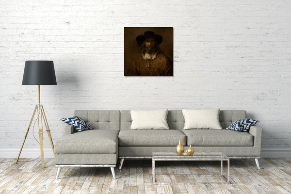 Leinwandbild Stil von Rembrandt - Mann mit einem Bart