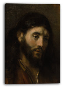 Top-Angebot Kunstdruck Stil von Rembrandt - Kopf Christi Leinwand auf Keilrahmen gespannt