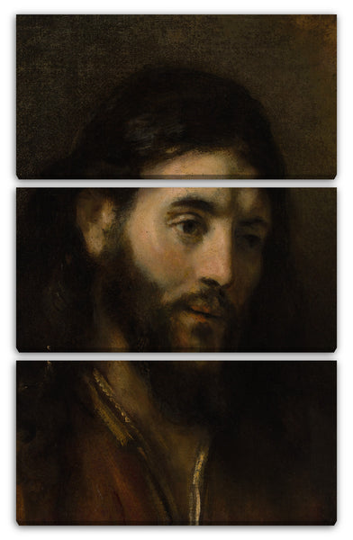 Leinwandbild Stil von Rembrandt - Kopf Christi