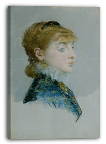Top-Angebot Kunstdruck Edouard Manet - Mademoiselle Lucie Delabigne (1859-1910), genannt Valtesse de la Bigne Leinwand auf Keilrahmen gespannt