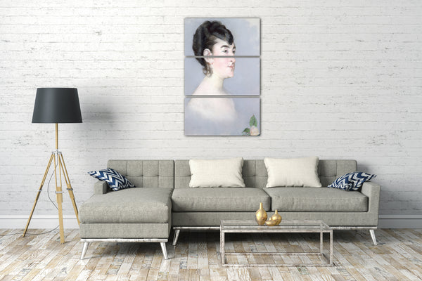 Top-Angebot Kunstdruck Edouard Manet - Mademoiselle Isabelle Lemonnier (1857-1926) Leinwand auf Keilrahmen gespannt