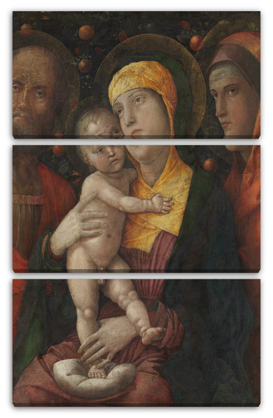 Leinwandbild Andrea Mantegna - Die Heilige Familie mit der Heiligen Maria Magdalena