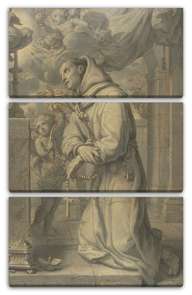 Leinwandbild Claude François - St. Paschal Baylon Verehrung des Allerheiligsten Sakraments