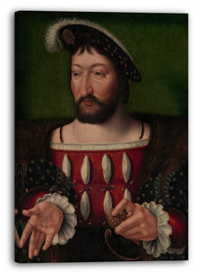 Top-Angebot Kunstdruck Werkstatt von Joos van Cleve - Franz I. (1494-1547), König von Frankreich Leinwand auf Keilrahmen gespannt