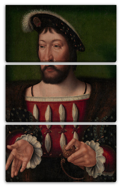 Leinwandbild Werkstatt von Joos van Cleve - Franz I. (1494-1547), König von Frankreich