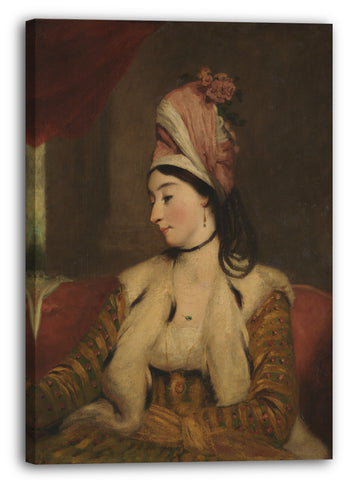 Top-Angebot Kunstdruck Werkstatt von Sir Joshua Reynolds - Frau George Baldwin (Jane Maltass, 1763-1839) Leinwand auf Keilrahmen gespannt