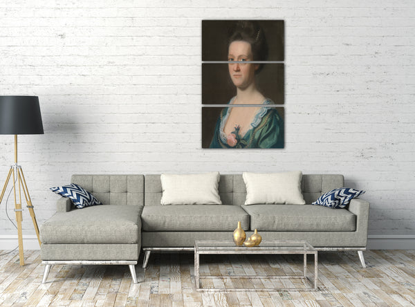 Top-Angebot Kunstdruck John Singleton Copley - Elizabeth Green (Frau Ebenezer Lager II) Leinwand auf Keilrahmen gespannt