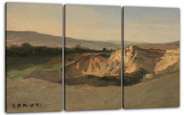 Leinwandbild Camille Corot - Italienische Landschaft
