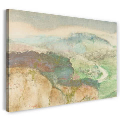 Top-Angebot Kunstdruck Edgar Degas - Landschaft Leinwand auf Keilrahmen gespannt