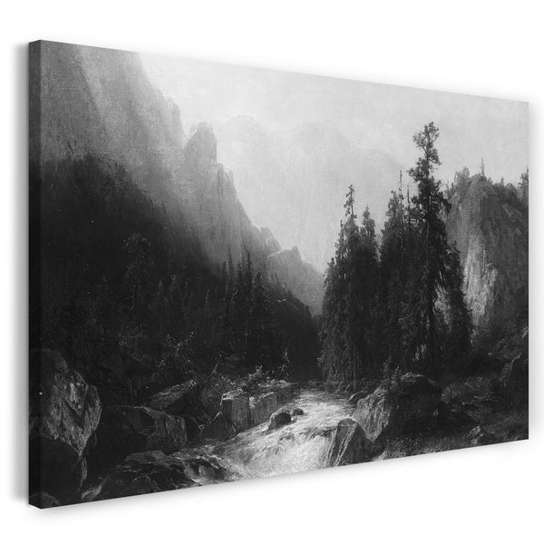 Top-Angebot Kunstdruck Ehemals Albert Bierstadt zugeschrieben - Nach dem Sturm Leinwand auf Keilrahmen gespannt