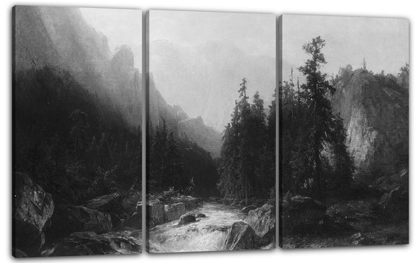 Leinwandbild Ehemals Albert Bierstadt zugeschrieben - Nach dem Sturm