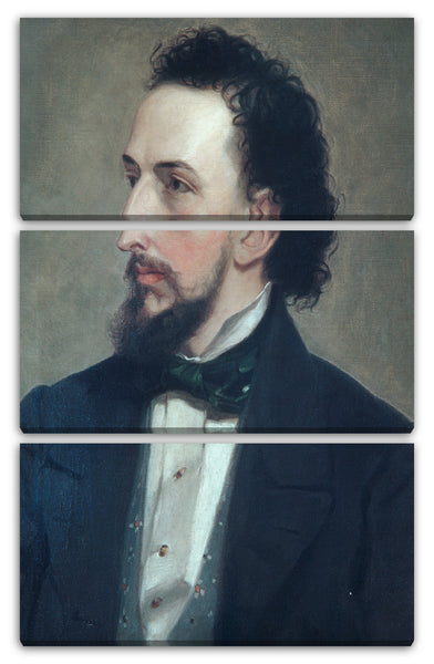 Leinwandbild Ehemals Thomas Hicks zugeschrieben - Portrait eines Mannes