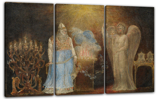 Leinwandbild William Blake - Der Engel erscheint Zacharias