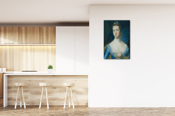 Top-Angebot Kunstdruck John Singleton Copley - Frau Edward Green (Mary Storer) Leinwand auf Keilrahmen gespannt