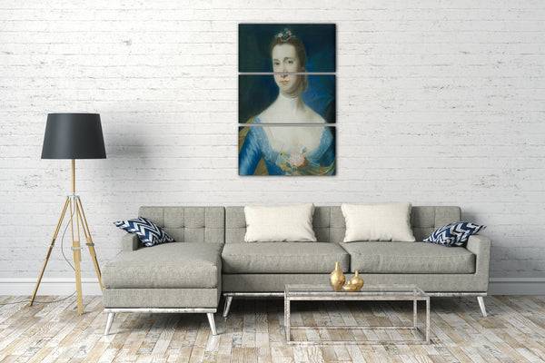 Top-Angebot Kunstdruck John Singleton Copley - Frau Edward Green (Mary Storer) Leinwand auf Keilrahmen gespannt