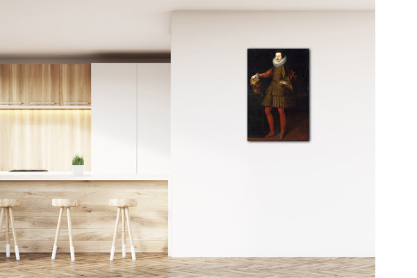 Top-Angebot Kunstdruck Werkstatt von Justus Sustermans - Cosimo II de 'Medici (1590-1621), Großherzog der Toskana Leinwand auf Keilrahmen gespannt