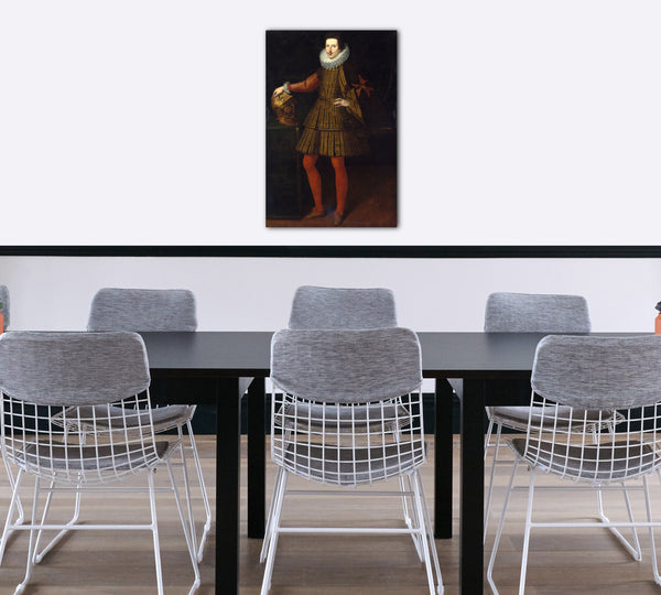 Top-Angebot Kunstdruck Werkstatt von Justus Sustermans - Cosimo II de 'Medici (1590-1621), Großherzog der Toskana Leinwand auf Keilrahmen gespannt